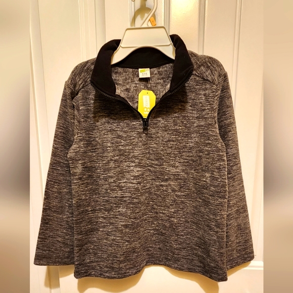 New with Tags Crazy 8 Boys Fleece Quarter-Zip Pullover - Picture 1 of 5